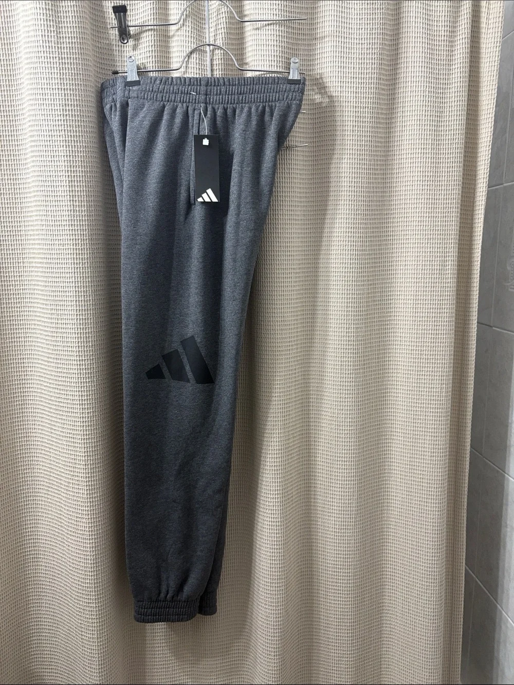 adidas Kids Dark Gray Athletic Joggers